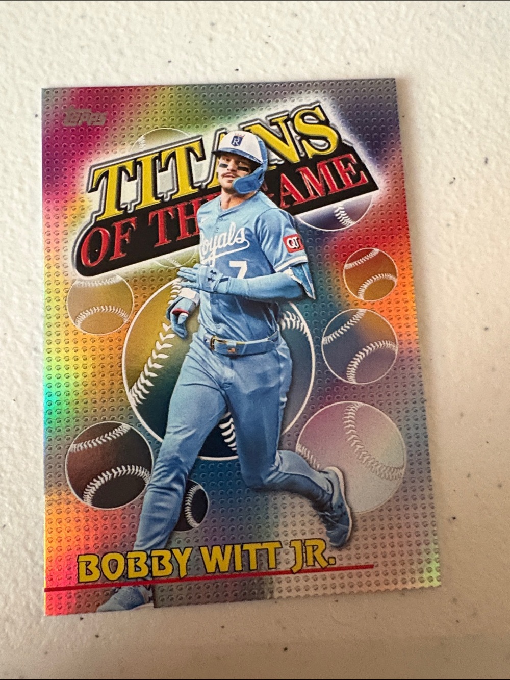 Topps Bobby Witt Jr. Titans of the Game Baseball Card